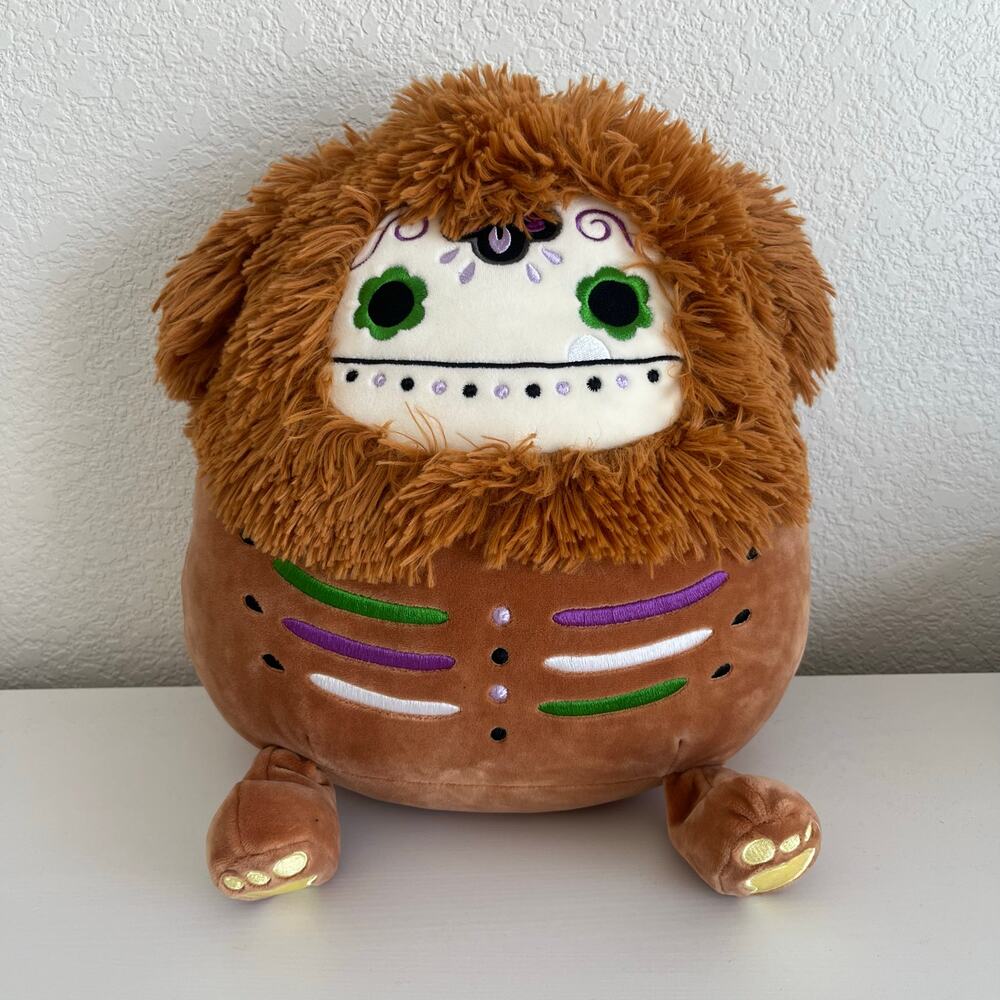 Squishmallows Benny the Bigfoot 12" Day of the Dead DOTD Halloween 2022